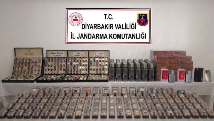 Diyarbakır’da kaçakçılık operasyonlarında çok sayıda ürün ele geçirildi