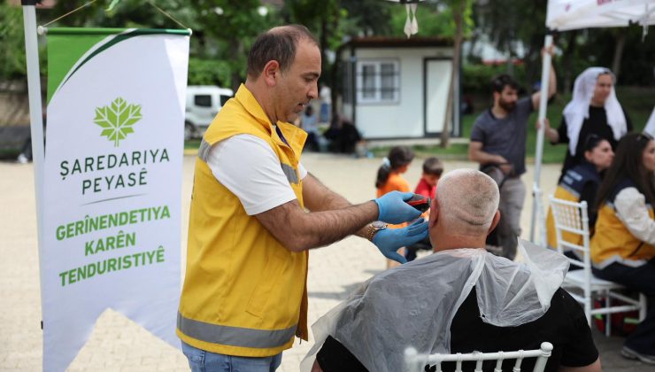Kayapınar Belediyesi’nden seyyar sağlık ve tıraş hizmeti